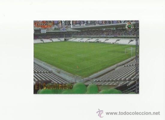 Fu&szlig;ball-Sticker: 749 ESTADIO EL SARDINERO - BRILLO LETRAS -  MUNDICROMO 2012 2013 PLATINUM 12 13