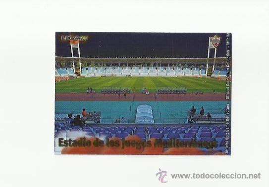 Fu&szlig;ball-Sticker: 821 ESTADIO DE LOS JUEGOS MEDITERRANEOS  -  BRILLO LISO  -  MUNDICROMO 2012 2013 PLATINUM 12 13