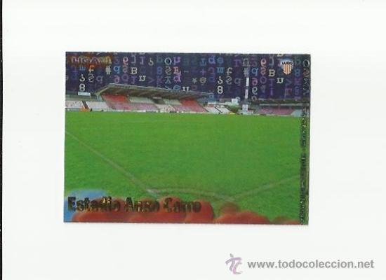 Cartes &agrave; collectionner de Football: 1073 ESTADIO ANXO CARO -  BRILLO LETRAS   -  MUNDICROMO 2012 2013 PLATINUM 12 13