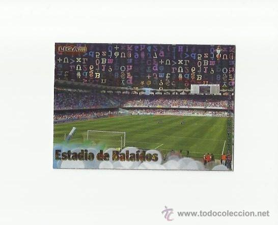 Cromos de Futebol: 488 ESTADIO DE BALAIDOS -  BRILLO LETRAS   -  MUNDICROMO 2012 2013 PLATINUM 12 13