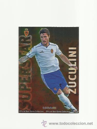 Cromos de Futebol: 429 ZUCULLINI (ZARAGOZA)- SUPERSTAR BRILLO LISO -  MUNDICROMO 2012 2013 PLATINUM 12 13