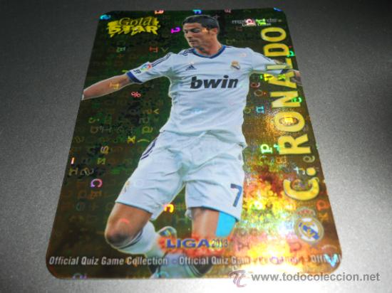 CRISTIANO RONALDO 7/45 GOLDSTAR LE-REAL MADRID-MUNDICROMO