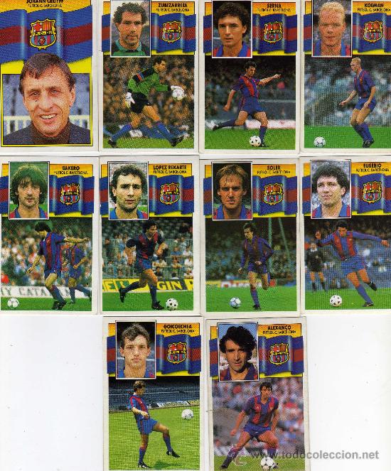 10 Cromos Del Barcelona, Ediciones Este 1990-91 - Comprar Cromos De ...