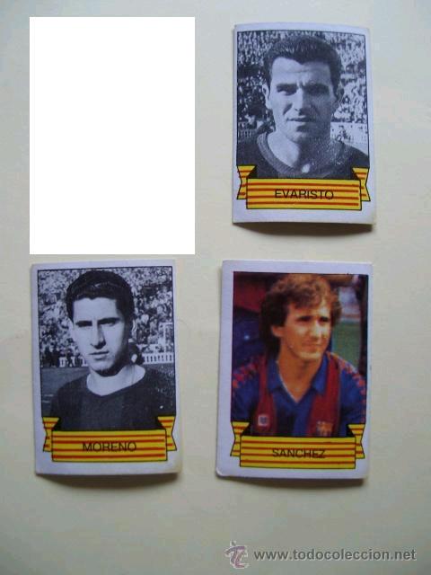 Cromos de f&uacute;tbol: FUTBOL: EVARISTO, MORENO y SANCHEZ - Foto 1