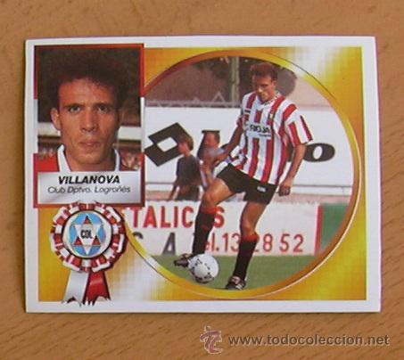 Cromos de f&uacute;tbol: Logro&ntilde;&eacute;s - Villanova - Ediciones Este 1994-1995, 94-95 - nunca pegado - Foto 1