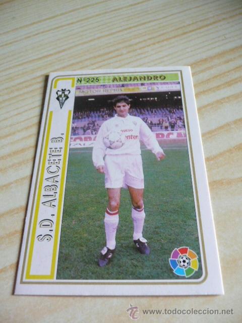 Fu&szlig;ball-Sticker: 225 ALEJANDRO ALBACETE MUNDICROMO FICHAS DE LA LIGA 1994-1995 94-95