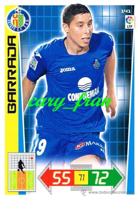 Cromos de f&uacute;tbol: ADRENALYN 2012 2013 12 13 GETAFE BARRADA - Foto 1