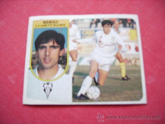 Cromos de f&uacute;tbol: ED. ESTE  91-92  MANOLO  --ALBACETE-- - Foto 1