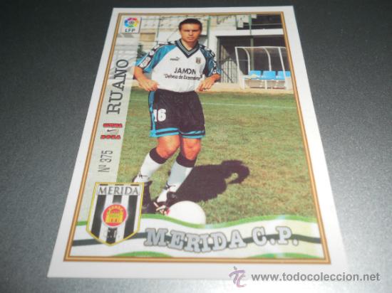 Fu&szlig;ball-Sticker: FICHAJE UH + 375 RUANO MERIDA CROMOS ALBUM MUNDICROMO LIGA FUTBOL 1997 1998 97 98