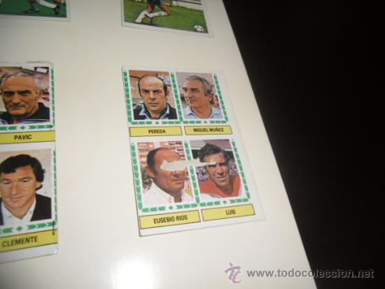 Cromos de Futebol: ESTE 1983  1984  83 84 DESPEGADO DE ALBUM PEREDA MIGUEL MU&Ntilde;OZ RIOS LUIS