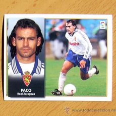 Cromos de Fútbol: ZARAGOZA - PACO - EDICIONES ESTE 1998-1999, 98-99 - NUNCA PEGADO