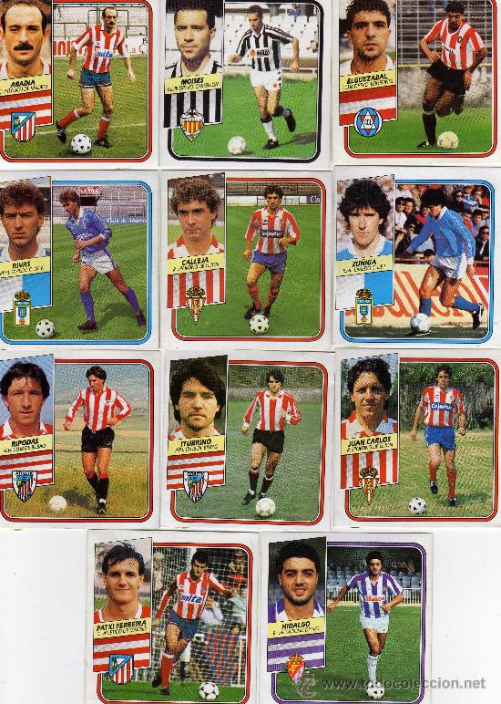 Cromos de f&uacute;tbol: 11 fichajes, liga este 89-90 sacados de album