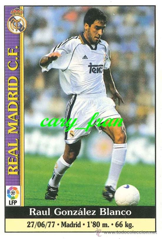 mundicromo 99 00 1999 2000 real madrid raul Comprar