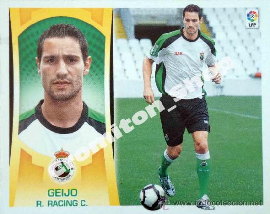 Fu&szlig;ball-Sticker: FICHAJE N&ordm; 20 GEIJO R. RACING LIGA 09 10 2009 2010 ED ESTE -