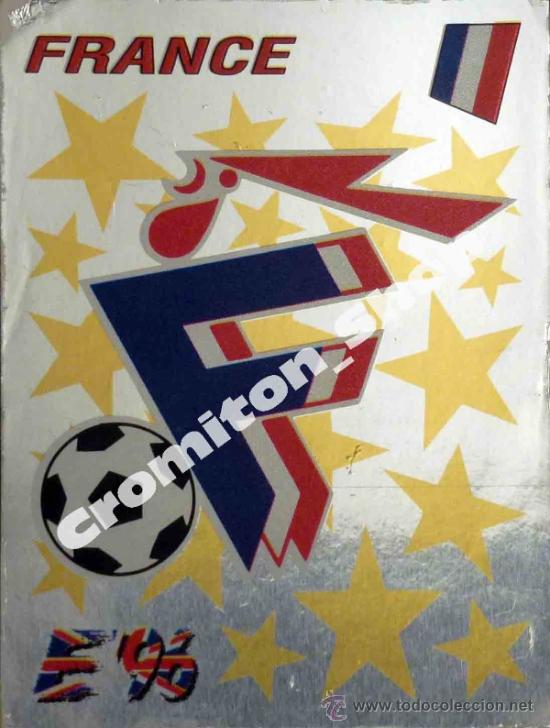 Cartes &agrave; collectionner de Football: N&ordm; 175 ESCUDO FRANCIA EURO INGLATERRA 1996 PANINI ENGLAND 96