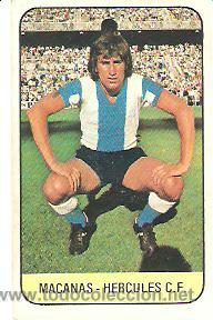 Cromos de f&uacute;tbol: ESTE 78/79 MACANAS FICHAJE 3 DEL HERCULES - Foto 1