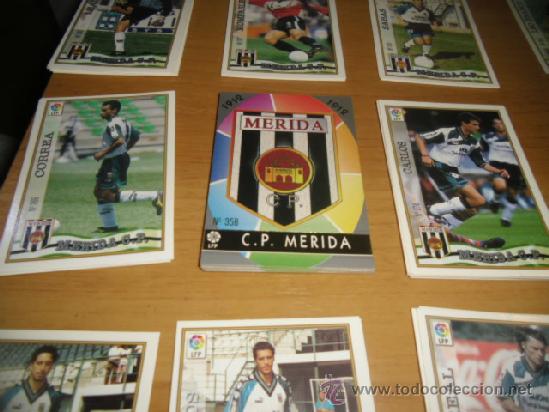 Cromos de F&uacute;tbol: 1997 1998 97 98  MUNDICROMO MERIDA N&ordm; 358 ESCUDO
