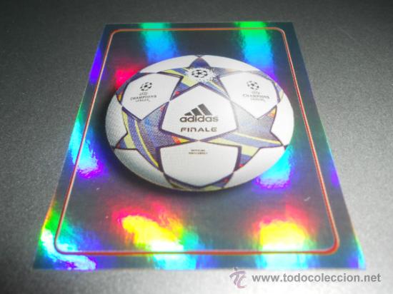 Cromos de f&uacute;tbol: 3 LOGO BALON ADIDAS DE LA FINAL CAMPEONES CROMOS UEFA CHAMPIONS LEAGUE 2011 2012 11 12 PANINI