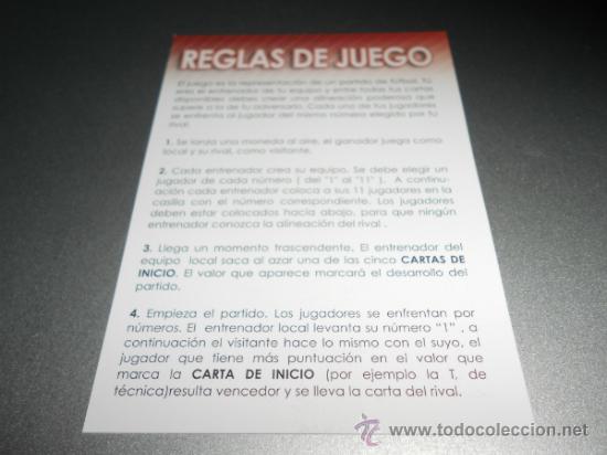 Cromos de f&uacute;tbol: REGLAS DE JUEGO CROMOS ALBUM DERBY TOTAL PANINI LIGA FUTBOL 2004 2005 04 05