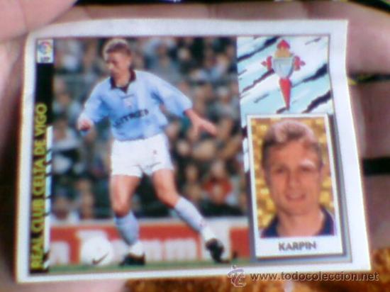 Cromos de f&uacute;tbol: ED ESte 97 98 COLOCA   recuperado ventanilla superior KARPIN CELTA - Foto 1