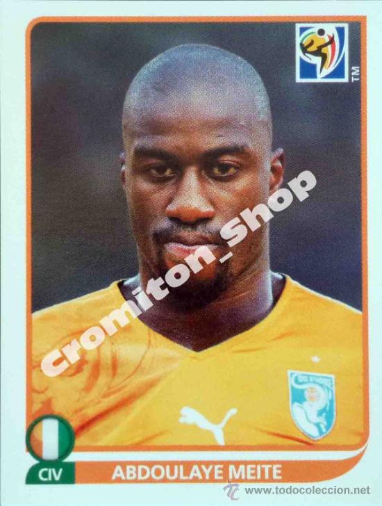 Cartes &agrave; collectionner de Football: N&ordm; 530 ABDOULAYE MEITE MUNDIAL SOUTH AFRICA 2010 WORLD CUP 10 PANINI