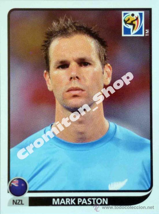 Cromos de F&uacute;tbol: N&ordm; 450 MARK PASTON MUNDIAL SOUTH AFRICA 2010 WORLD CUP 10 PANINI