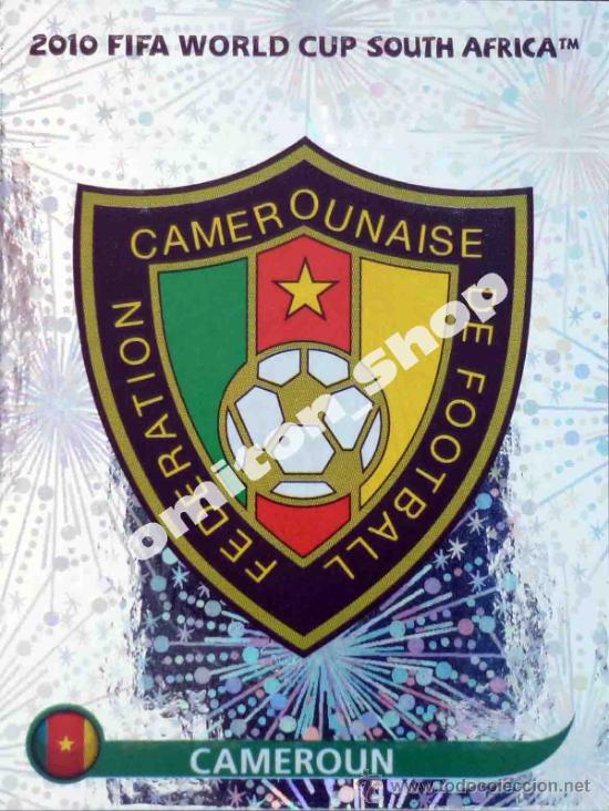 Cromos de f&uacute;tbol: N&ordm; 392 ESCUDO CAMEROUN MUNDIAL SOUTH AFRICA 2010 WORLD CUP 10 PANINI