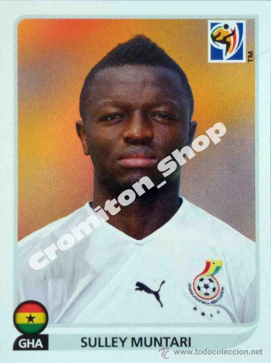 Cromos de f&uacute;tbol: N&ordm; 327 SULLEY MUNTARI MUNDIAL SOUTH AFRICA 2010 WORLD CUP 10 PANINI