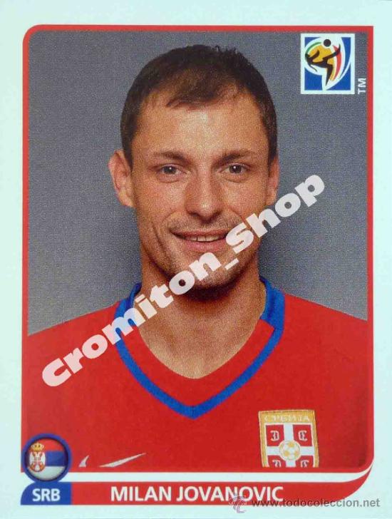 Cromos de Futebol: N&ordm; 312 MILAN JOVANOVIC MUNDIAL SOUTH AFRICA 2010 WORLD CUP 10 PANINI