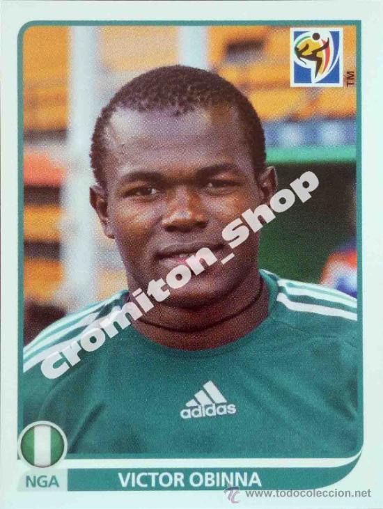 Cromos de F&uacute;tbol: N&ordm; 141 VICTOR OBINHA MUNDIAL SOUTH AFRICA 2010 WORLD CUP 10 PANINI