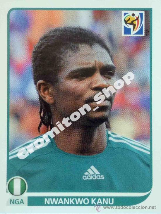 Football Stickers: N&ordm; 139 NWANKWO KANU MUNDIAL SOUTH AFRICA 2010 WORLD CUP 10 PANINI