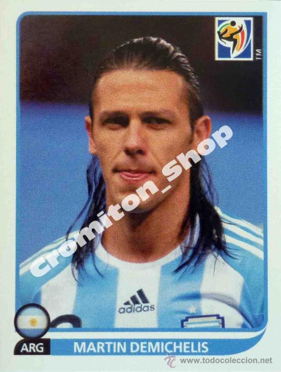 Cromos de f&uacute;tbol: N&ordm; 109 MARTIN DEMICHELIS MUNDIAL SOUTH AFRICA 2010 WORLD CUP 10 PANINI