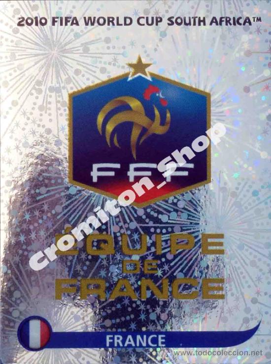 Cromos de F&uacute;tbol: N&ordm; 88 ESCUDO FRANCE MUNDIAL SOUTH AFRICA 2010 WORLD CUP 10 PANINI