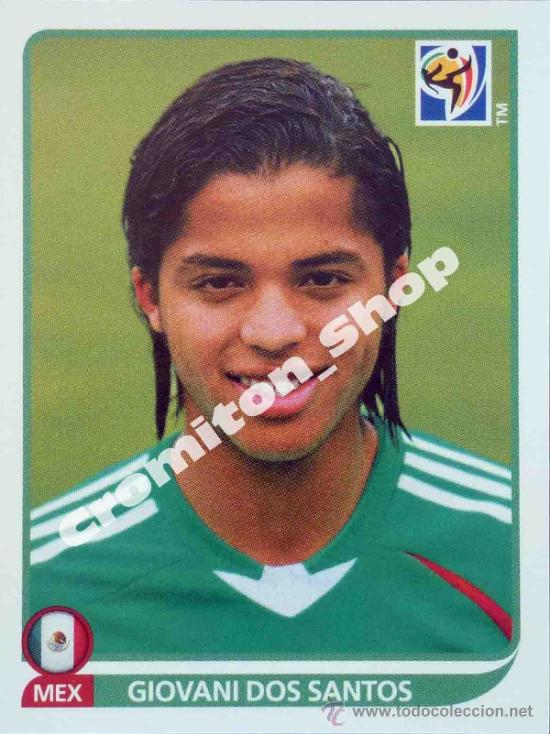 Cromos de f&uacute;tbol: N&ordm; 61 GIOVANI DOS SANTOS MUNDIAL SOUTH AFRICA 2010 WORLD CUP 10 PANINI