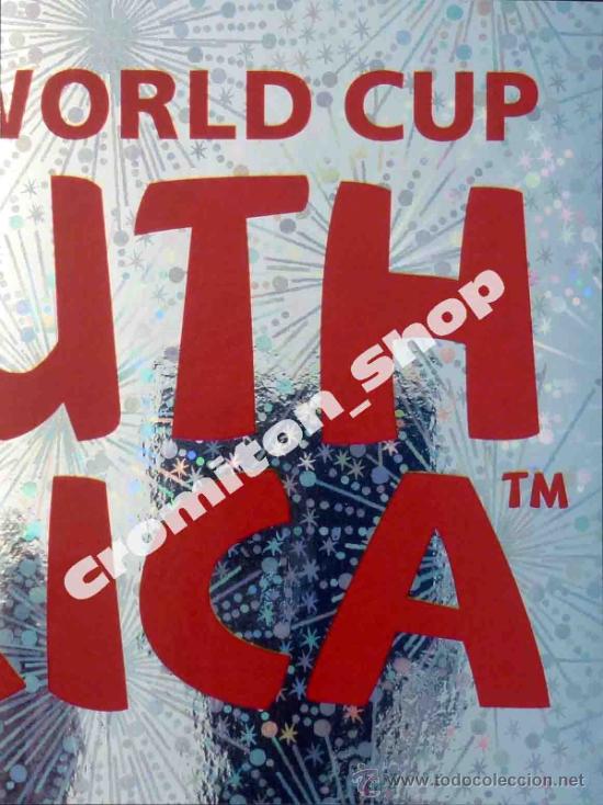 Cromos de F&uacute;tbol: N&ordm; 3 Official Logotype MUNDIAL SOUTH AFRICA 2010 WORLD CUP 10 PANINI CROMITON