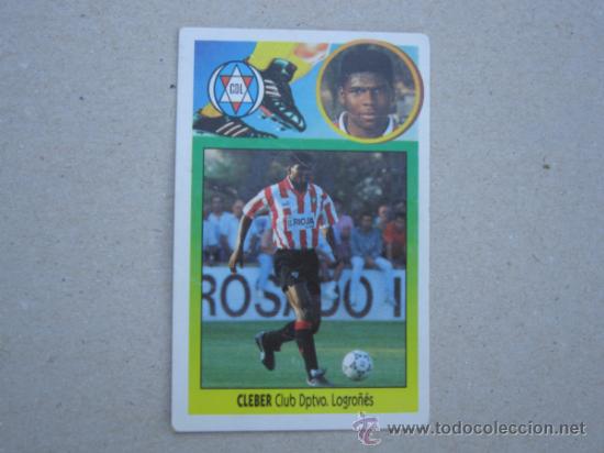Cromos de f&uacute;tbol: ESTE 93-94  CLEBER  LOGRO&Ntilde;ES  1993-1994 NUNCA PEGADO - Foto 1
