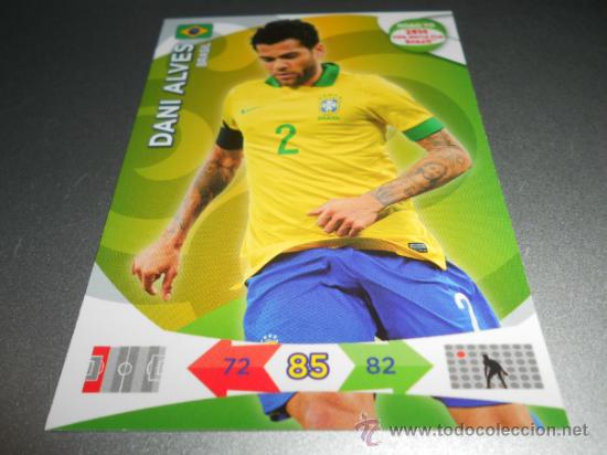 Cromos de Futebol: DANI ALVES CROMOS ALBUM ADRENALYN XL ROAD TO 2014 FIFA WORLD CUP BRAZIL MUNDIAL BRASIL 14