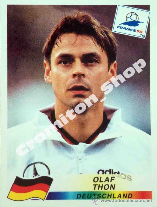 Cromos de F&uacute;tbol: N&ordm; 375 OLAF THON MUNDIAL FRANCIA 1998  FRANCE WORLD CUP 98 PANINI