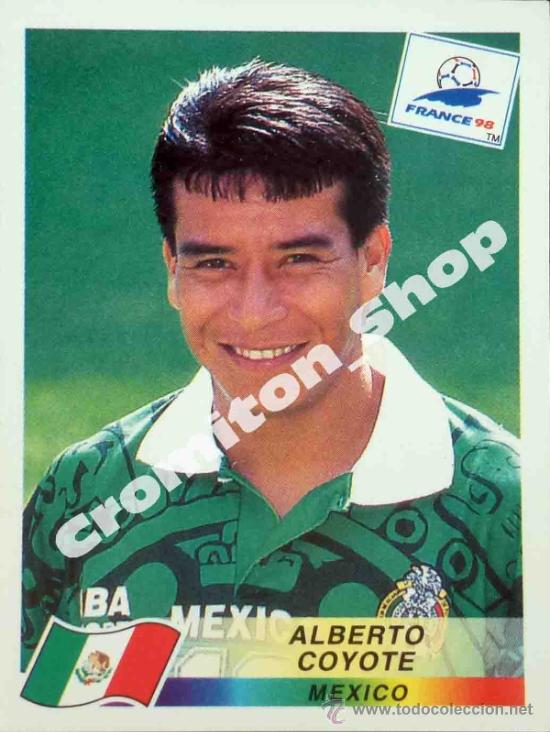 Cromos de F&uacute;tbol: N&ordm; 363 ALBERTO COYOTE MUNDIAL FRANCIA 1998  FRANCE WORLD CUP 98 PANINI