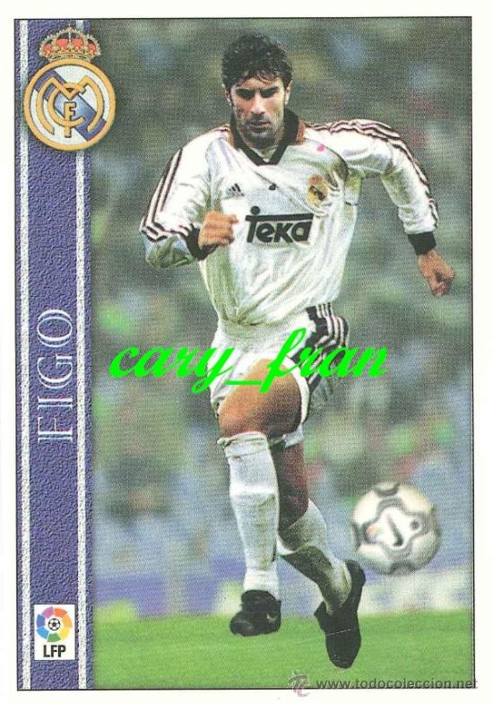 mundicromo 2000 2001 00 01 real madrid figo - Buy Collectible