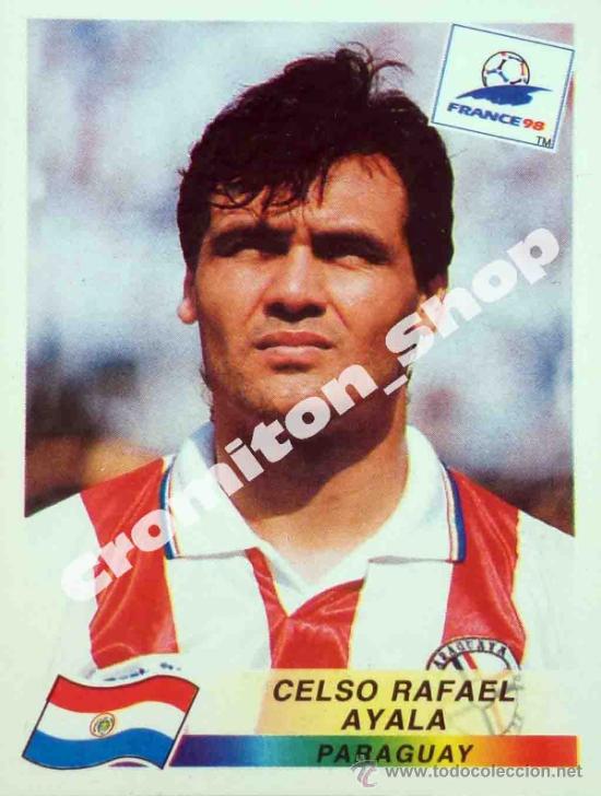 Cartes &agrave; collectionner de Football: N&ordm; 266 CELSO RAFAEL AYALA MUNDIAL FRANCIA 1998  FRANCE WORLD CUP 98 PANINI