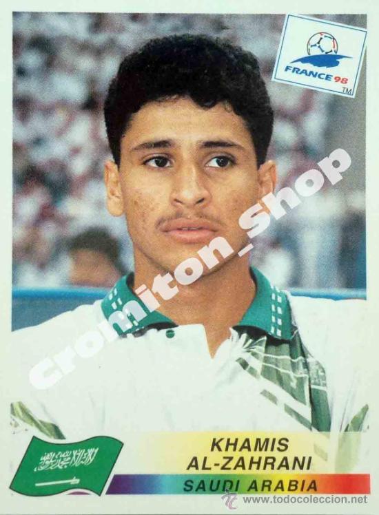 Cartes &agrave; collectionner de Football: N&ordm; 201 KHAMIS AL-ZAHRANI MUNDIAL FRANCIA 1998  FRANCE WORLD CUP 98 PANINI