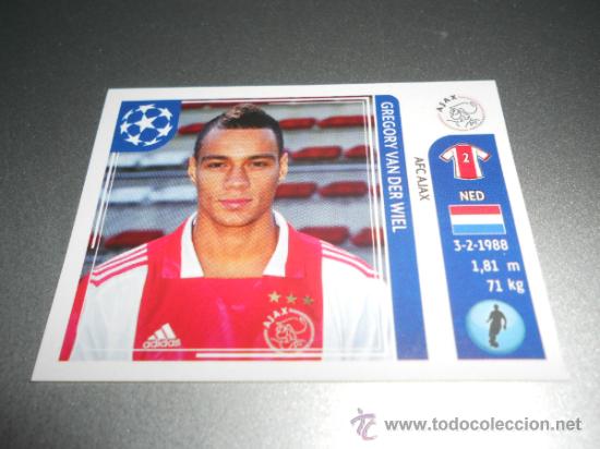 248 Gregory Van Der Wiel Afc Ajax Cromos Album Sold Through Direct Sale 37348861