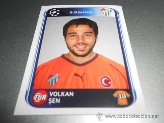 Cartes &agrave; collectionner de Football: 205 VOLKAN SEN BURSASPOR CROMOS ALBUM UEFA CHAMPIONS LEAGUE 2010 2011 10 11 PANINI