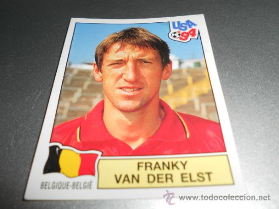 Cromos de F&uacute;tbol: 385 FRANKY VAN DER ELST BELGICA CROMOS ALBUM WORLD CUP MUNDIAL FUTBOL USA 94 U.S.A. 1994