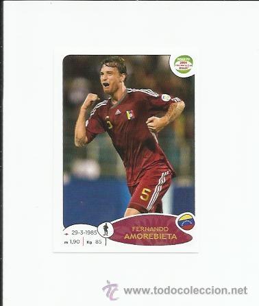 Football Stickers: 234 AMOREBIETA (VENEZUELA) ROAD TO 2014 FIFA WORLD CUPA BRAZIL PANINI ADHESIVA -  -