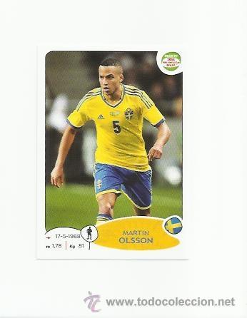 Cartes &agrave; collectionner de Football: 343 MARTIN OLSSON (SUECIA) ROAD TO 2014 FIFA WORLD CUPA BRAZIL PANINI ADHESIVA -  -