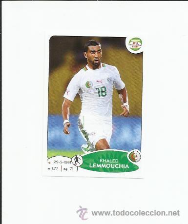 Football Stickers: 378 LEMMOUCHIA (ARGELIA) ROAD TO 2014 FIFA WORLD CUPA BRAZIL PANINI ADHESIVA -  -