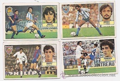 Cromos de Futebol: 4 cromos de la liga 84-85 de Ediciones Este