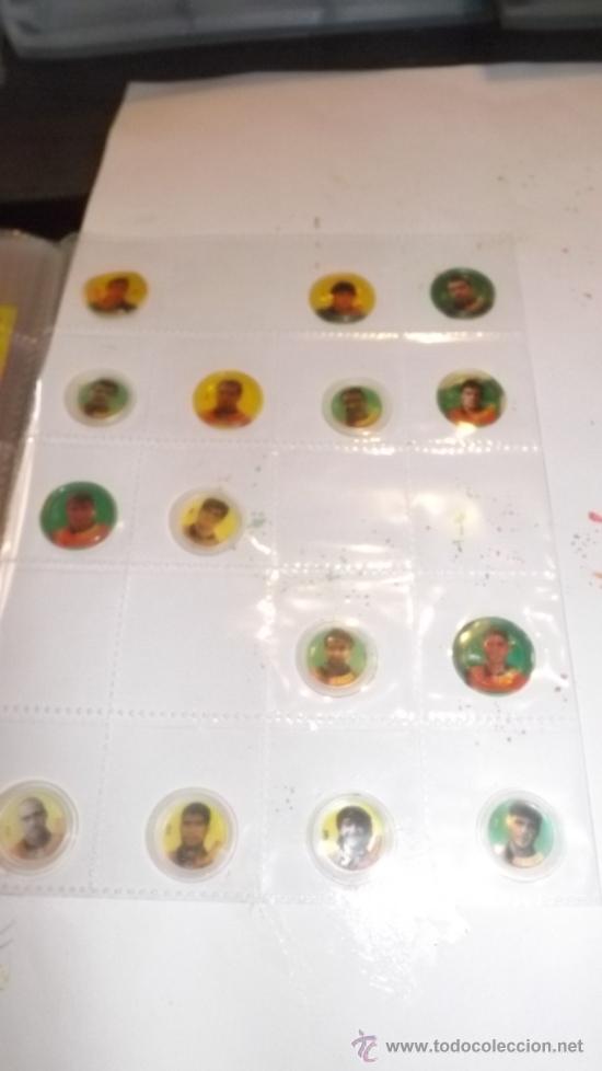 Cromos de f&uacute;tbol: COCA COLA- Lote de 21 Chapas Selecci&oacute;n Espa&ntilde;ola EURO 96